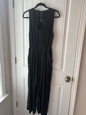 Universal Thread Black Sleeveless Maxi Jumpsuit LARGE